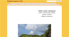 Desktop Screenshot of philippineislandforsale.com
